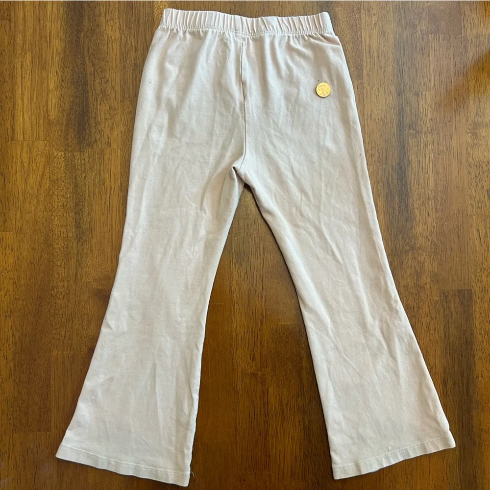 GAP Light Peach Flare Legging Pants | Girls Size 5 | Soft Stretch Playwear